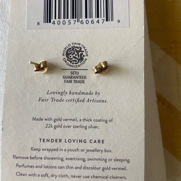 Spell & The Gypsy Wild Love Gold Shield stud earrings 🛡 - Picture 7 of 14